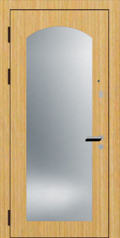 Железная дверь шпон с зеркалом балашиха